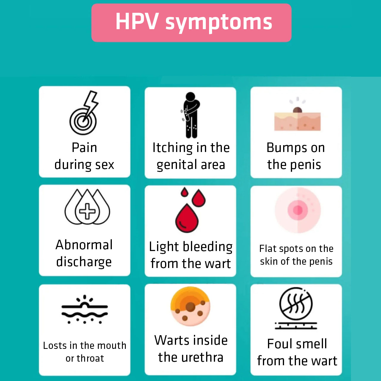 What are the symptoms of HPV ?
